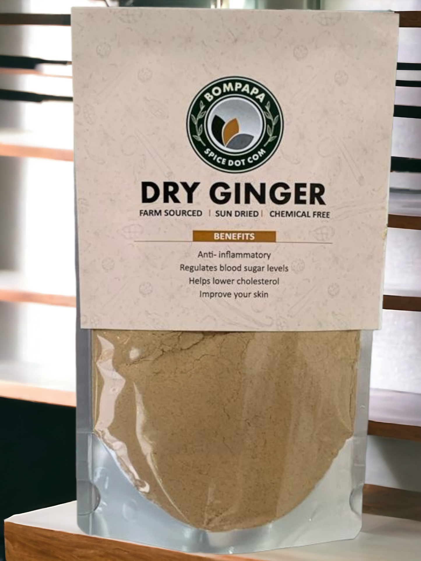 Dry Ginger chemical-free sun dried