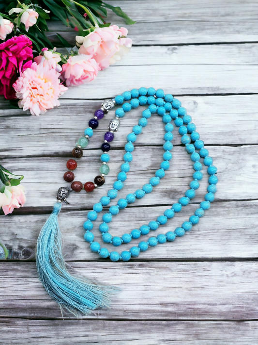 Energized with Love Turquoise Mala 108 beads