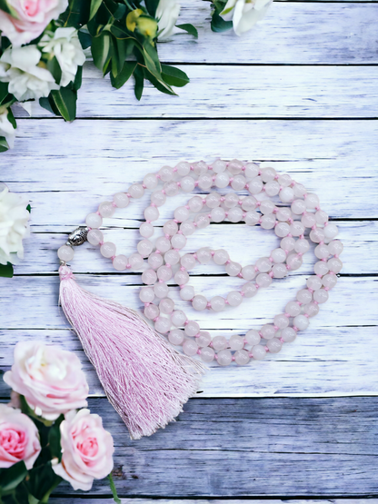 Rose Quartz Mala Beads 108