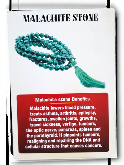 Malachite Mala 108 Beads