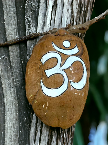 Coconut hanging - Shiva or OM symbol