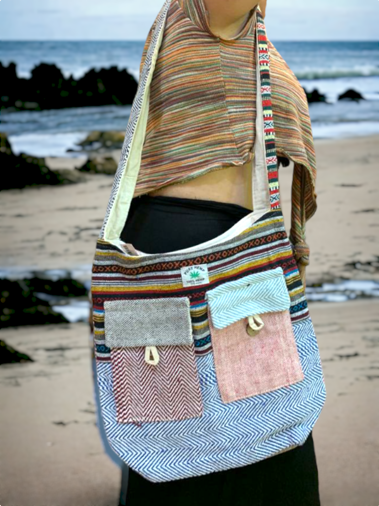 Hemp shoulder bag