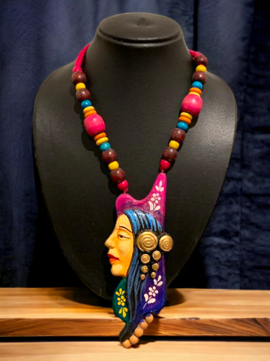 Clay necklace traditional shaman