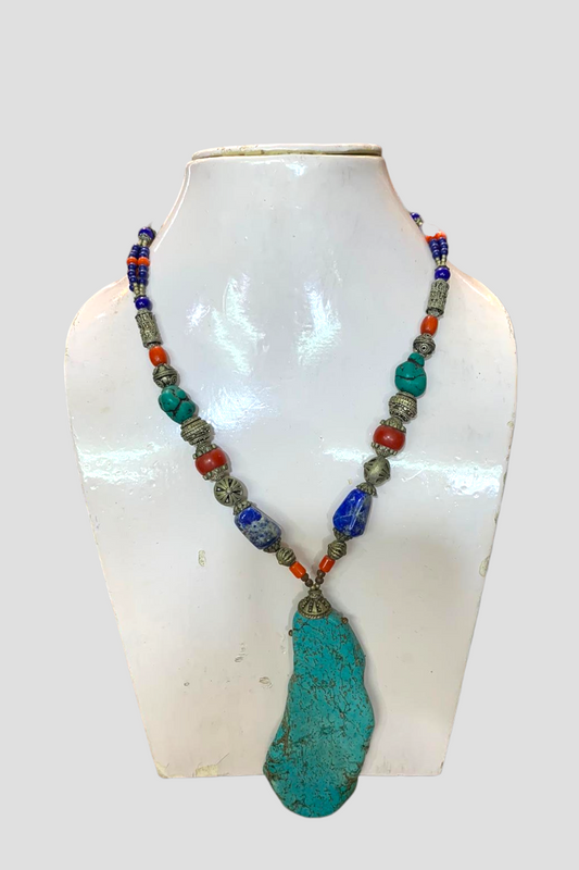 Tribal style Turquoise Necklace