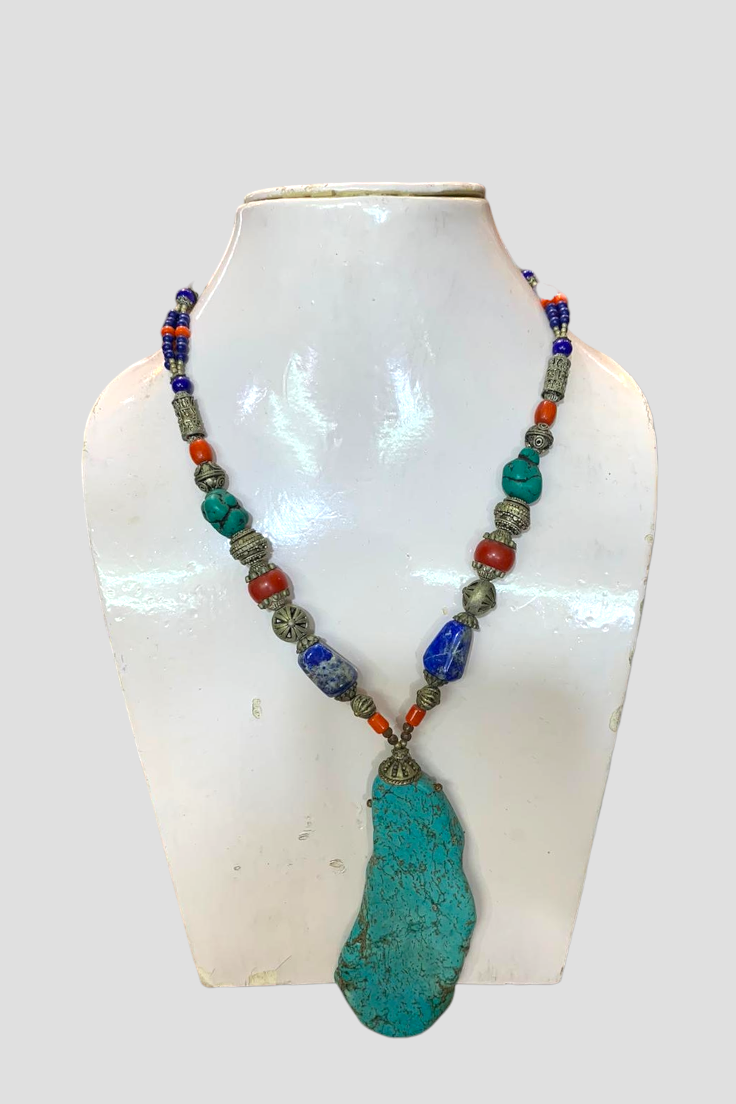 Tribal style Turquoise Necklace