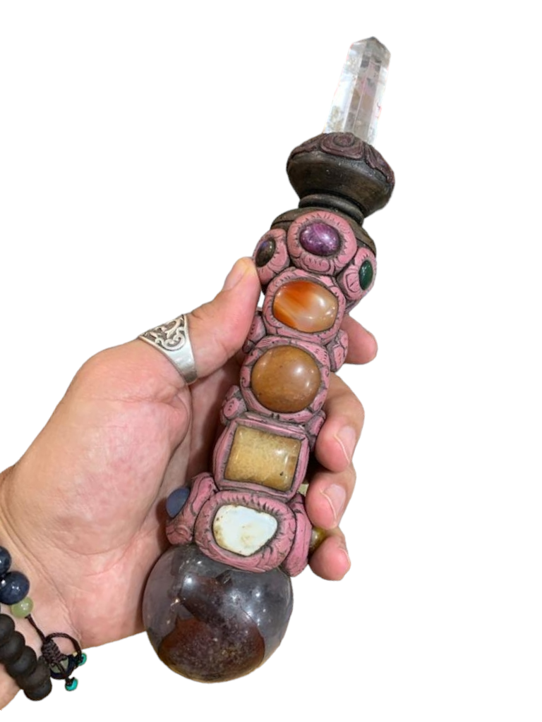 Large Crystal WAND Warrior Style