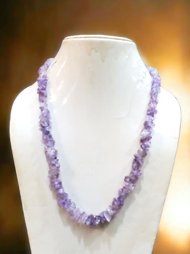 Amethyst HANDMADE necklace - 2 styles
