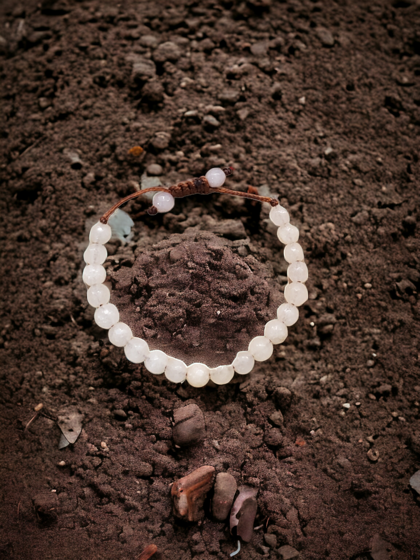 Rose Quartz bracelet for little wrists