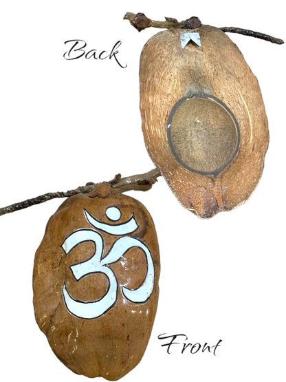 Coconut hanging - Shiva or OM symbol