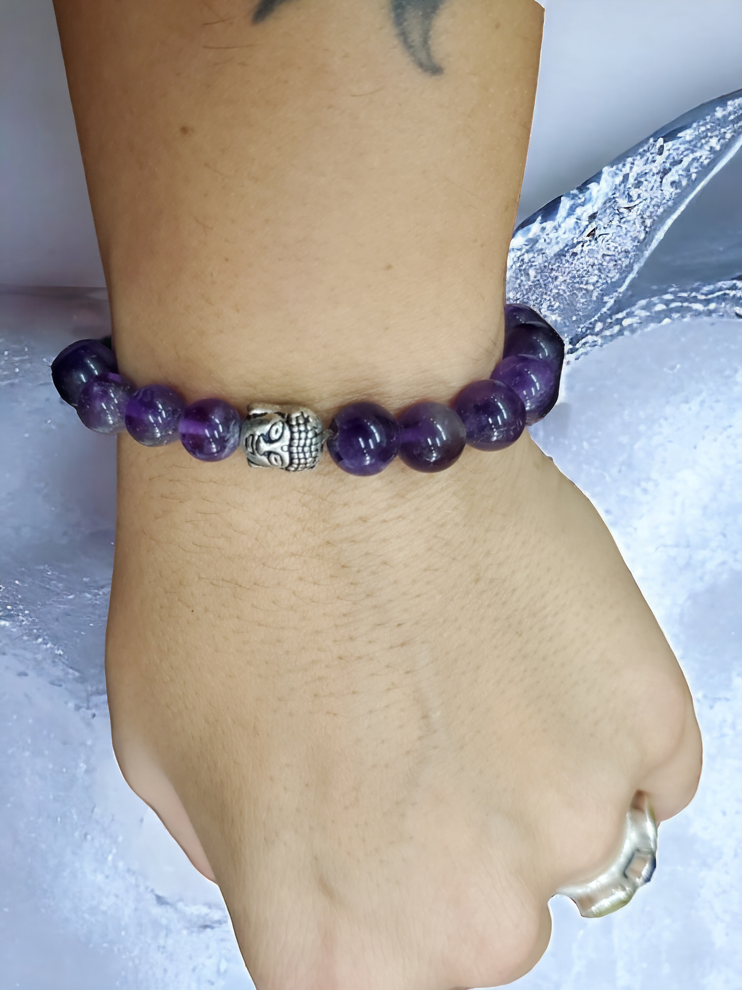 Amethyst Bracelet with amulet