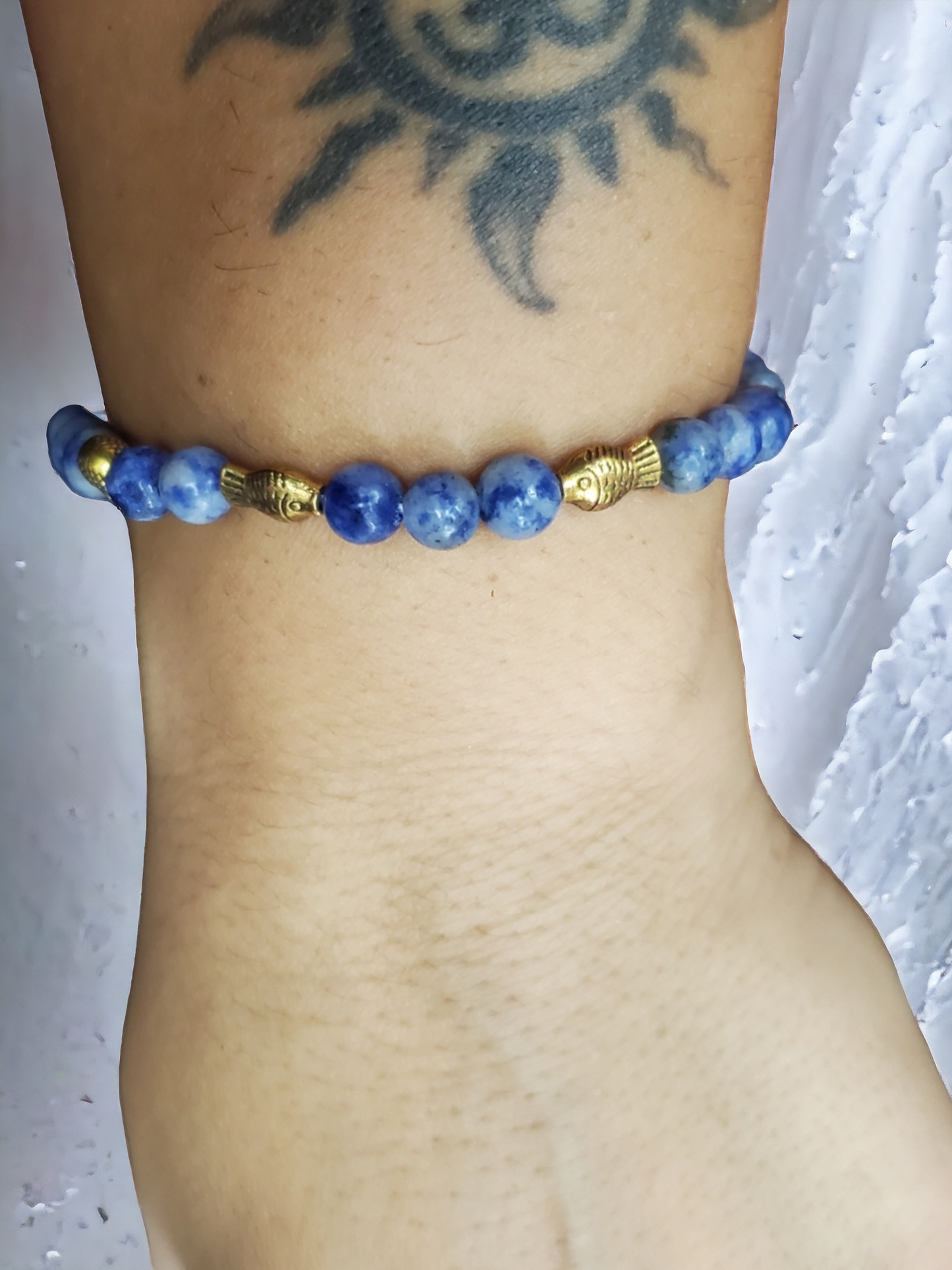 Lapis Lazuli Bracelet with amulets