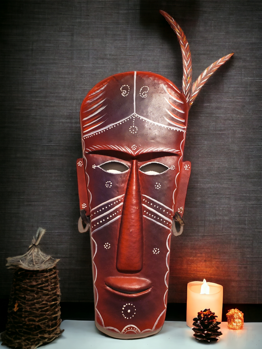 Handmade Rosewood Shaman Native Indian Mask