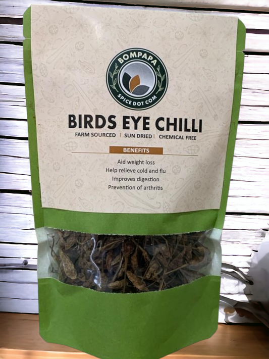 Chilli - Birds eye, crushed, or powder chemical-free sun dried