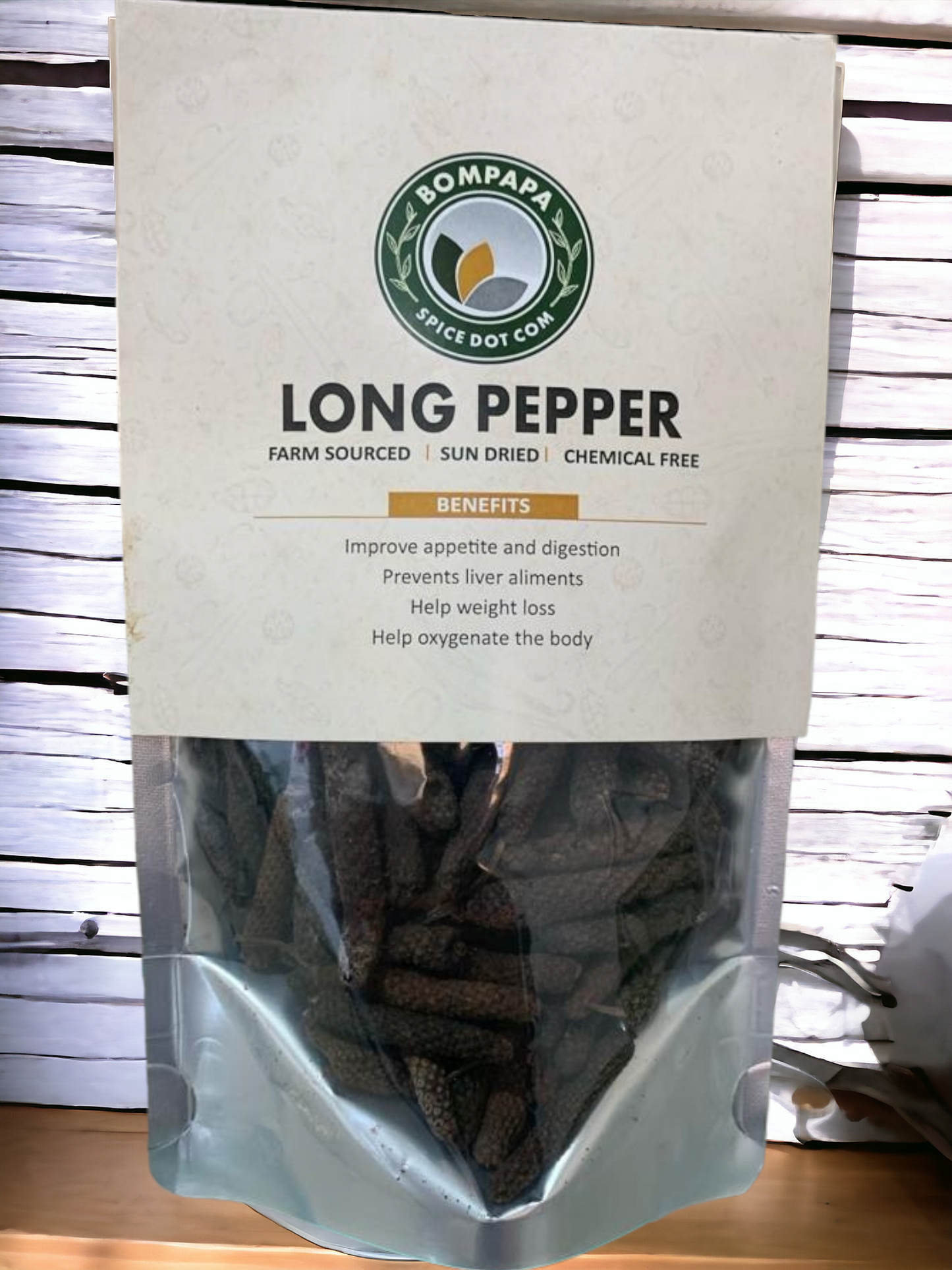 Long pepper chemical-free & GMO-free