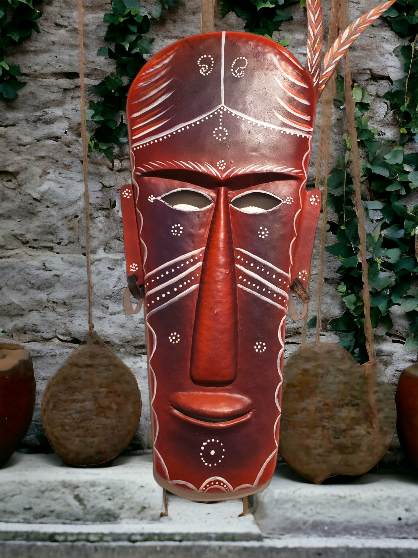 Handmade Rosewood Shaman Native Indian Mask